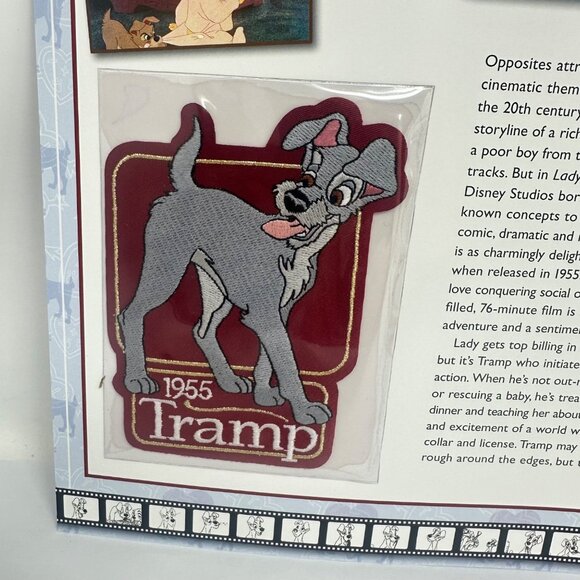 Willabee & Ward 1955 Disney Tramp Collectible Embroidered Patch & Info Card - Picture 2 of 4